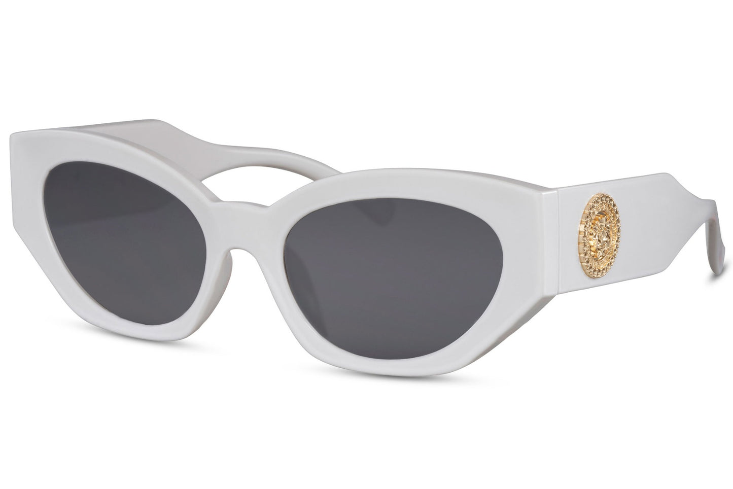 Luxury White Cat Eye Sunglasses