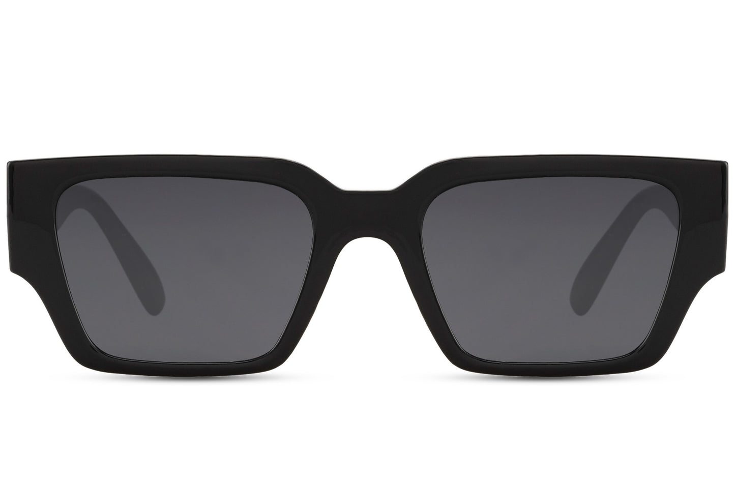 Retro Thick Frame Black Wayfarer Sunglasses