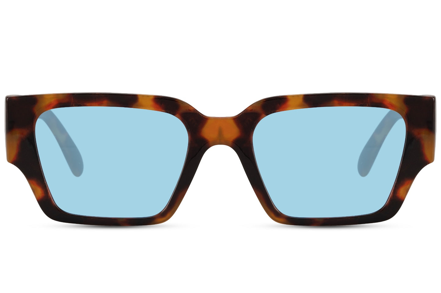 Square Animal Print Frame Wayfarer Sunglasses