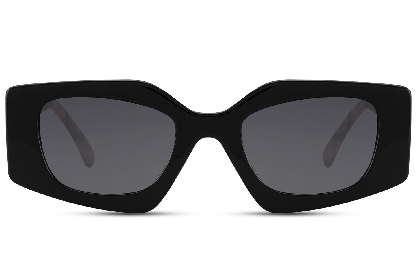 Black Rectangle Cat Eye Sunglasses For Women