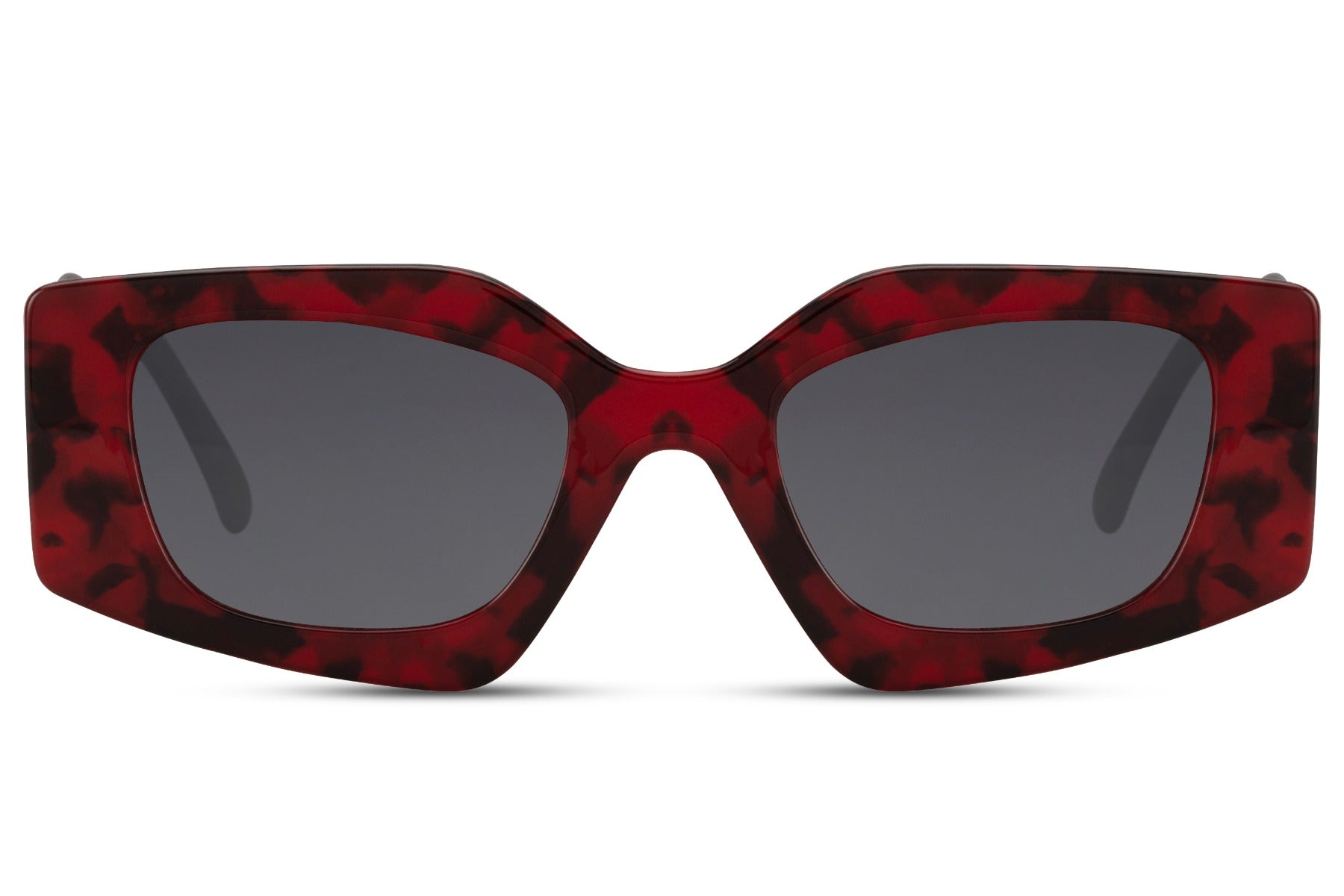 Animal Print Rectangle Cat Eye Sunglasses For Women