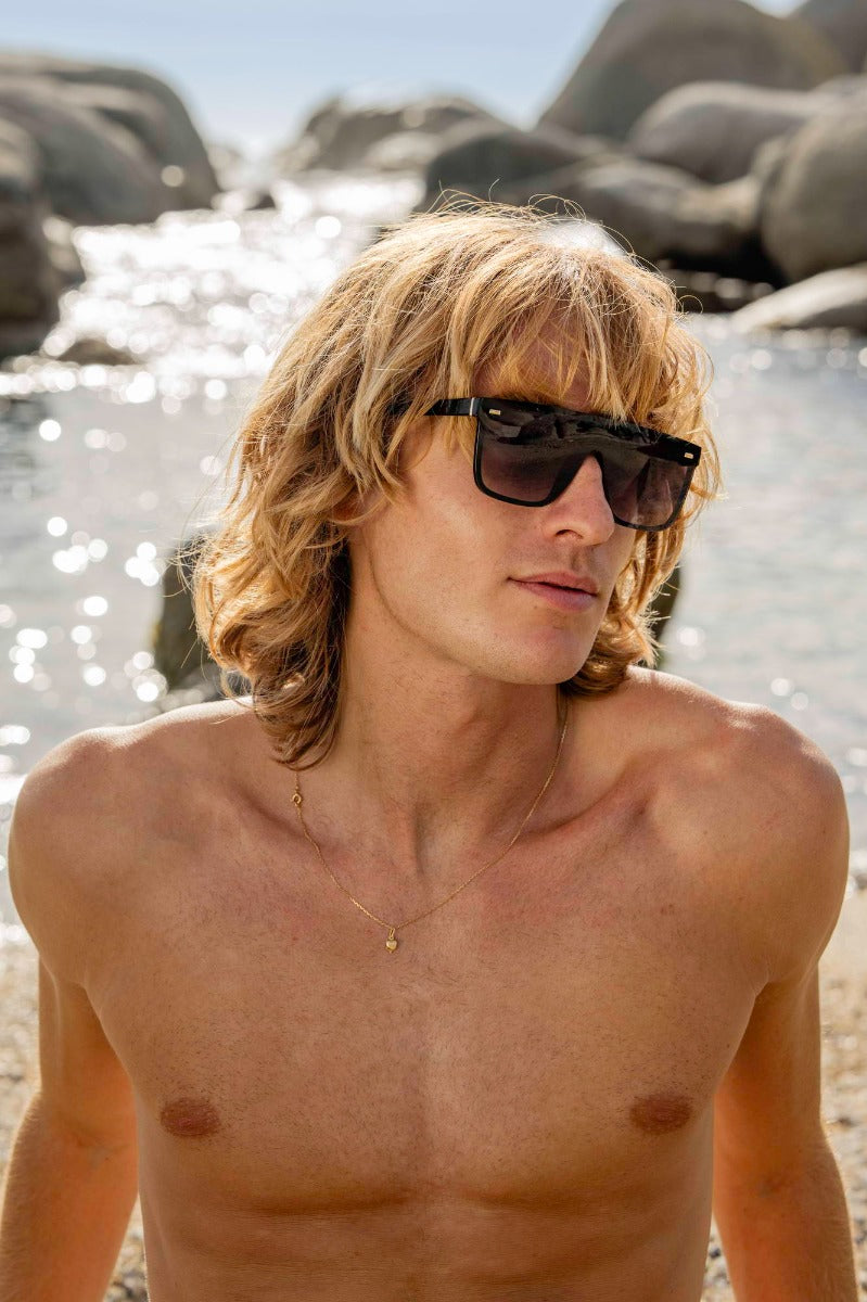 Oversized Purple Sunglasses Men