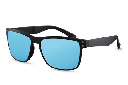 Blue Color Reflective Wayfarer Sunglasses