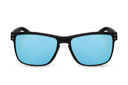 Blue Color Reflective Wayfarer Sunglasses