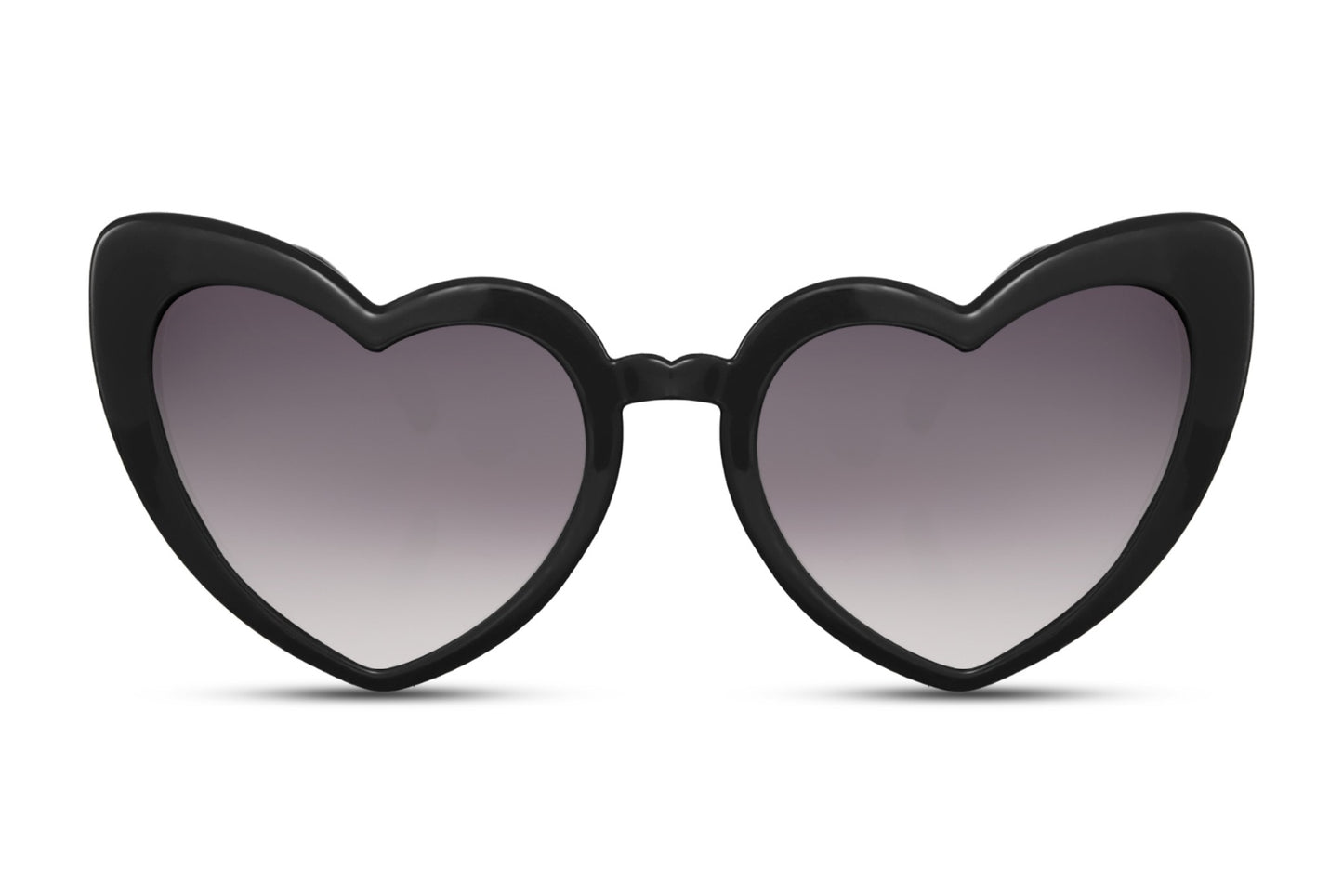 Luxury Heart Shape White Frame Women Sunglasses