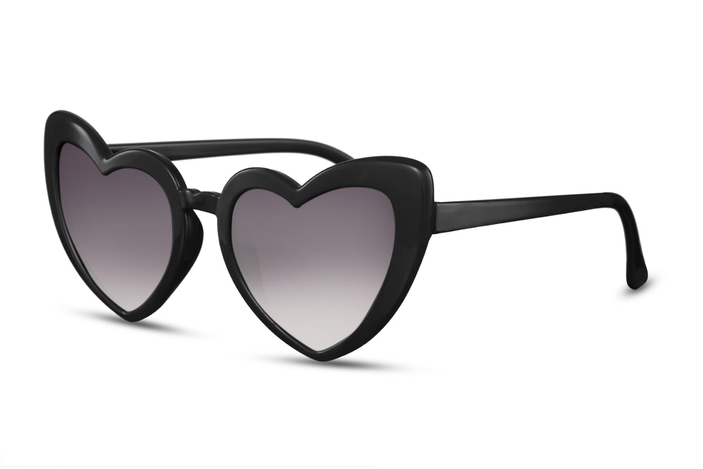 Luxury Heart Shape White Frame Women Sunglasses