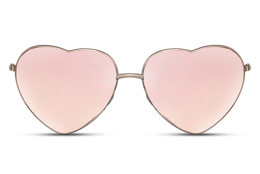 Heart Shape Pink Color Women Sunglasses