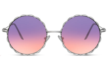 Purple Color Round Shape Party Sunglasses