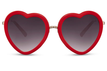 Oversized Red Heart Shape Party Sunglasses