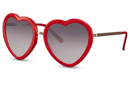 Oversized Red Heart Shape Party Sunglasses