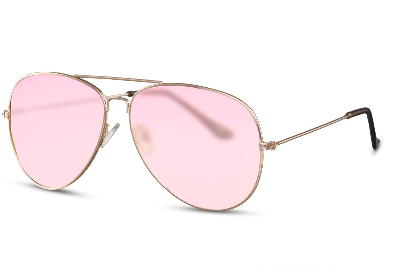 Gradient Pink Transparent Designer Aviator Sunglasses