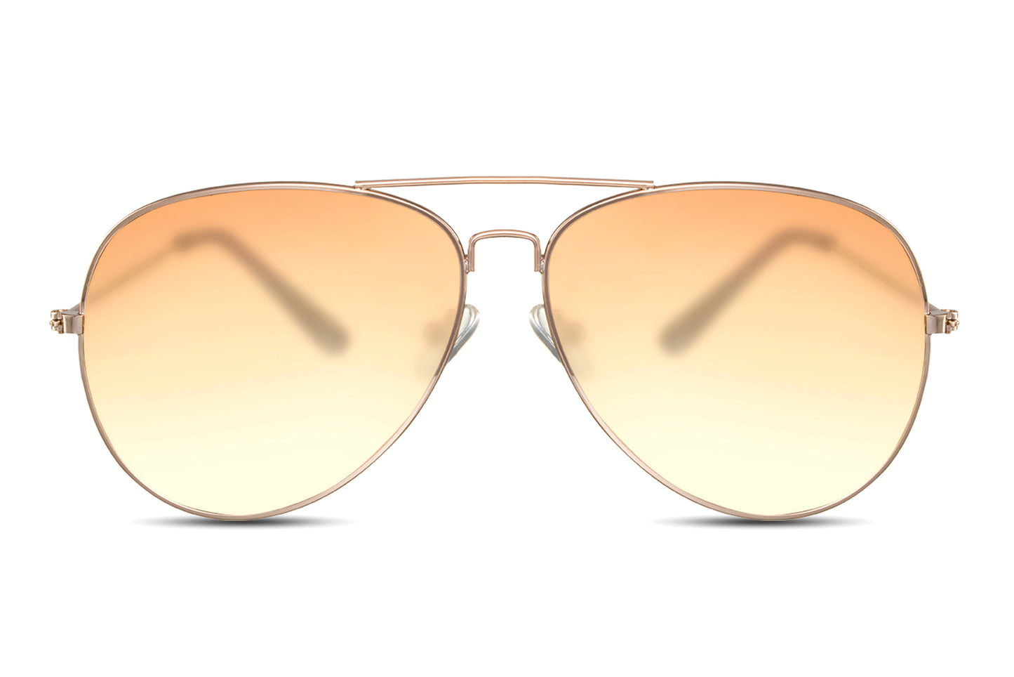 Orange Colour Gradient Aviator Sunglasses