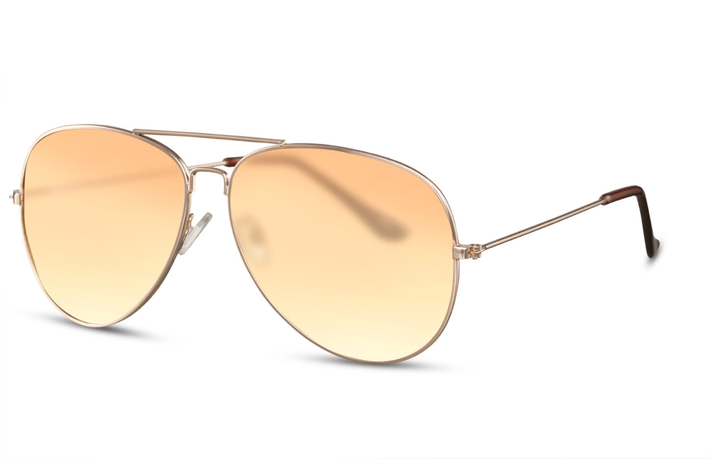 Orange Colour Gradient Aviator Sunglasses