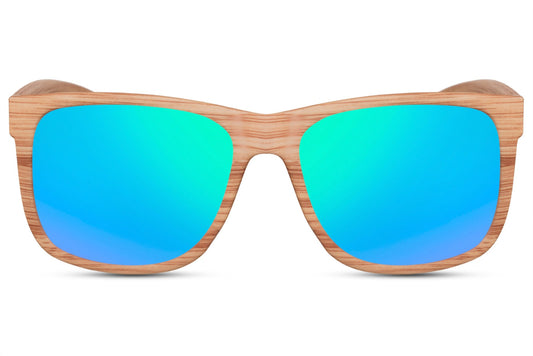 Wood Frame Wayfarer Sunglass