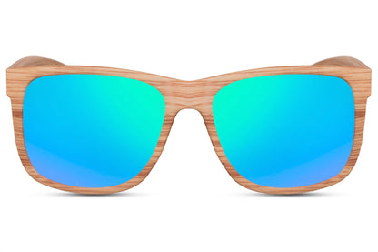 Wood Frame Wayfarer Sunglass