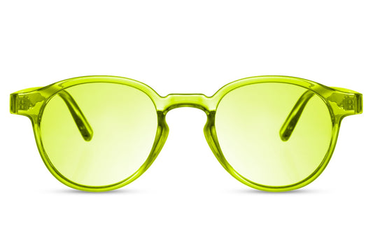 Fancy Yellow Color Transparent Sunglasses