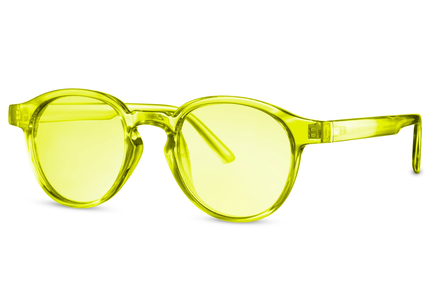 Fancy Yellow Color Transparent Sunglasses