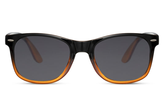 Black & Orange Gradient Frame Wayfarer Sunglass