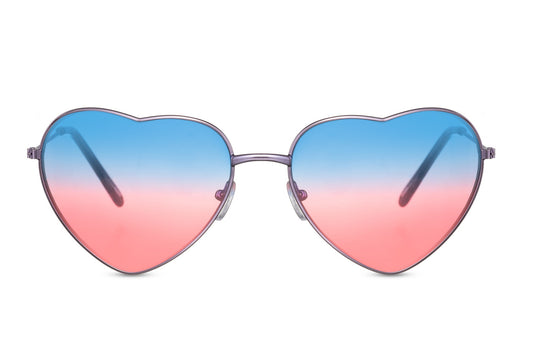 Gradient Heart Shape Party Sunglasses