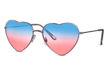 Gradient Heart Shape Party Sunglasses