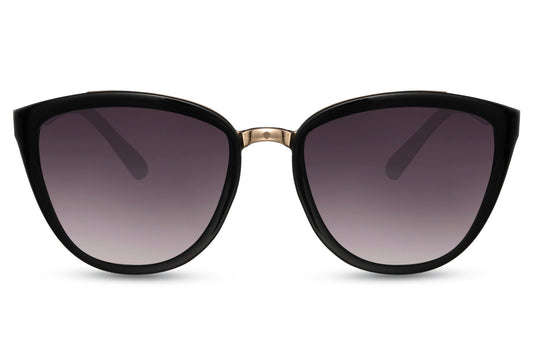 Black Oversized Cat Eye Sunglasses