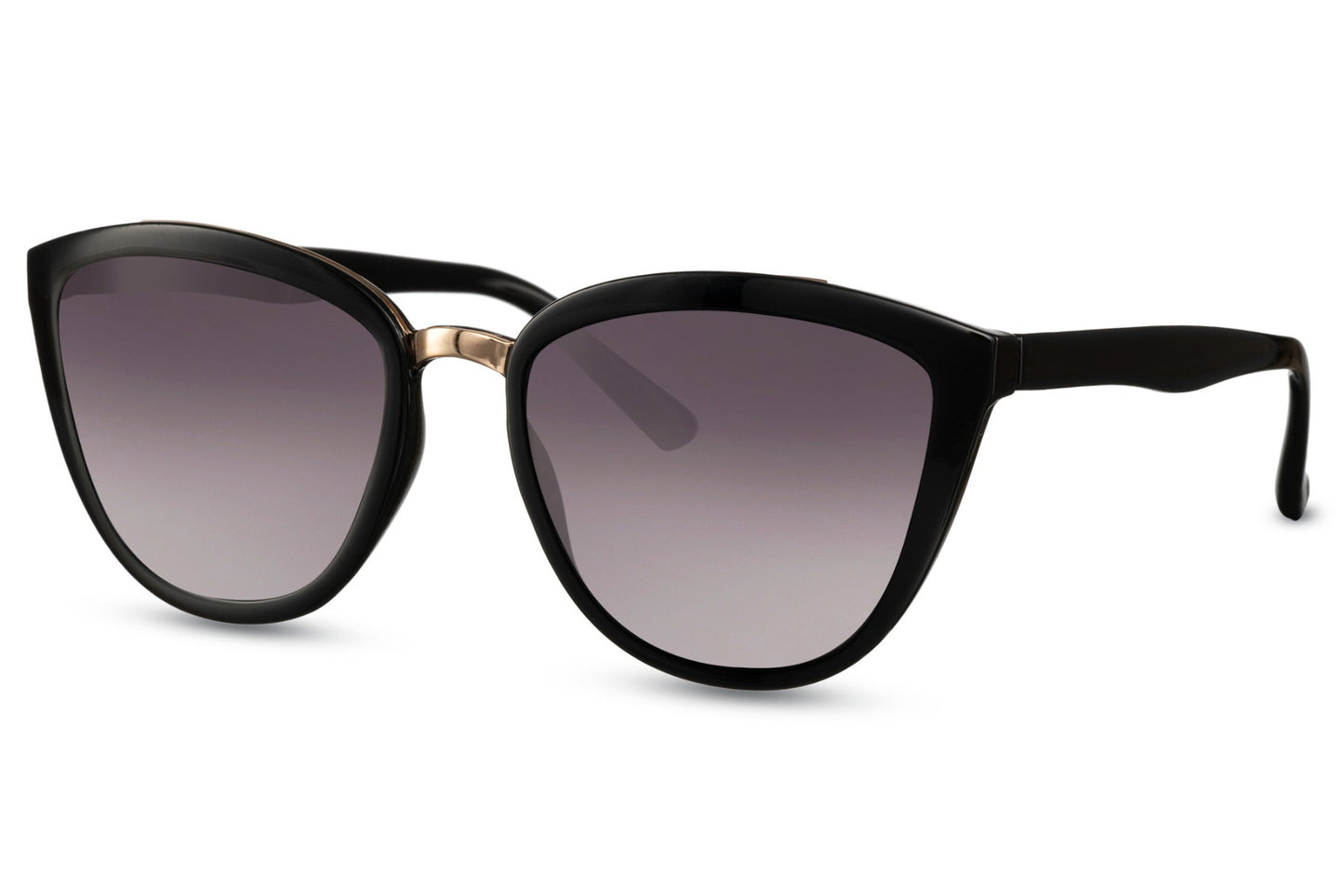 Black Oversized Cat Eye Sunglasses