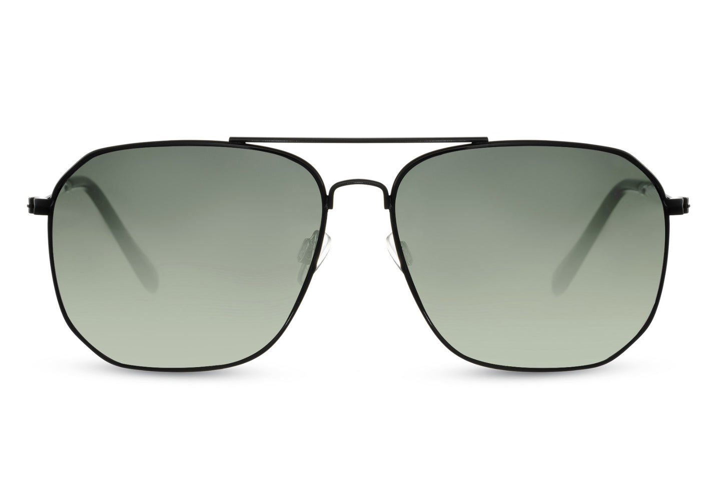 Green Shades Geometric Aviator Sunglasses