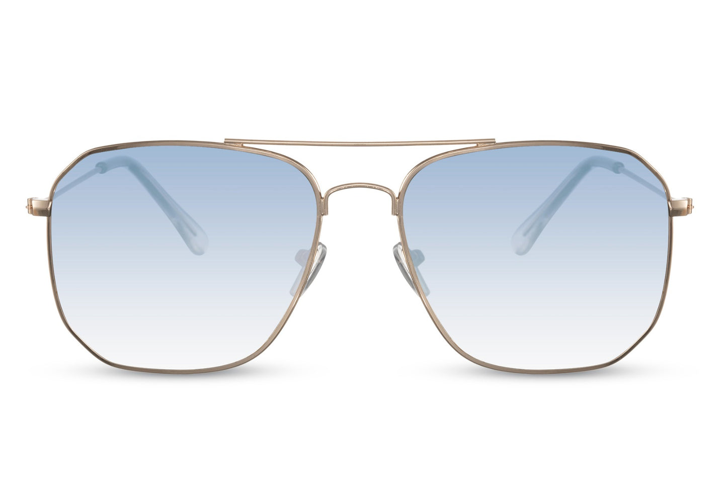 Blue Shades Geometric Aviator Sunglasses