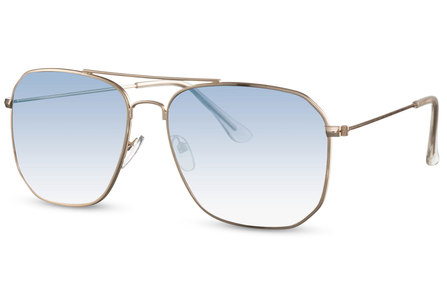 Blue Shades Geometric Aviator Sunglasses