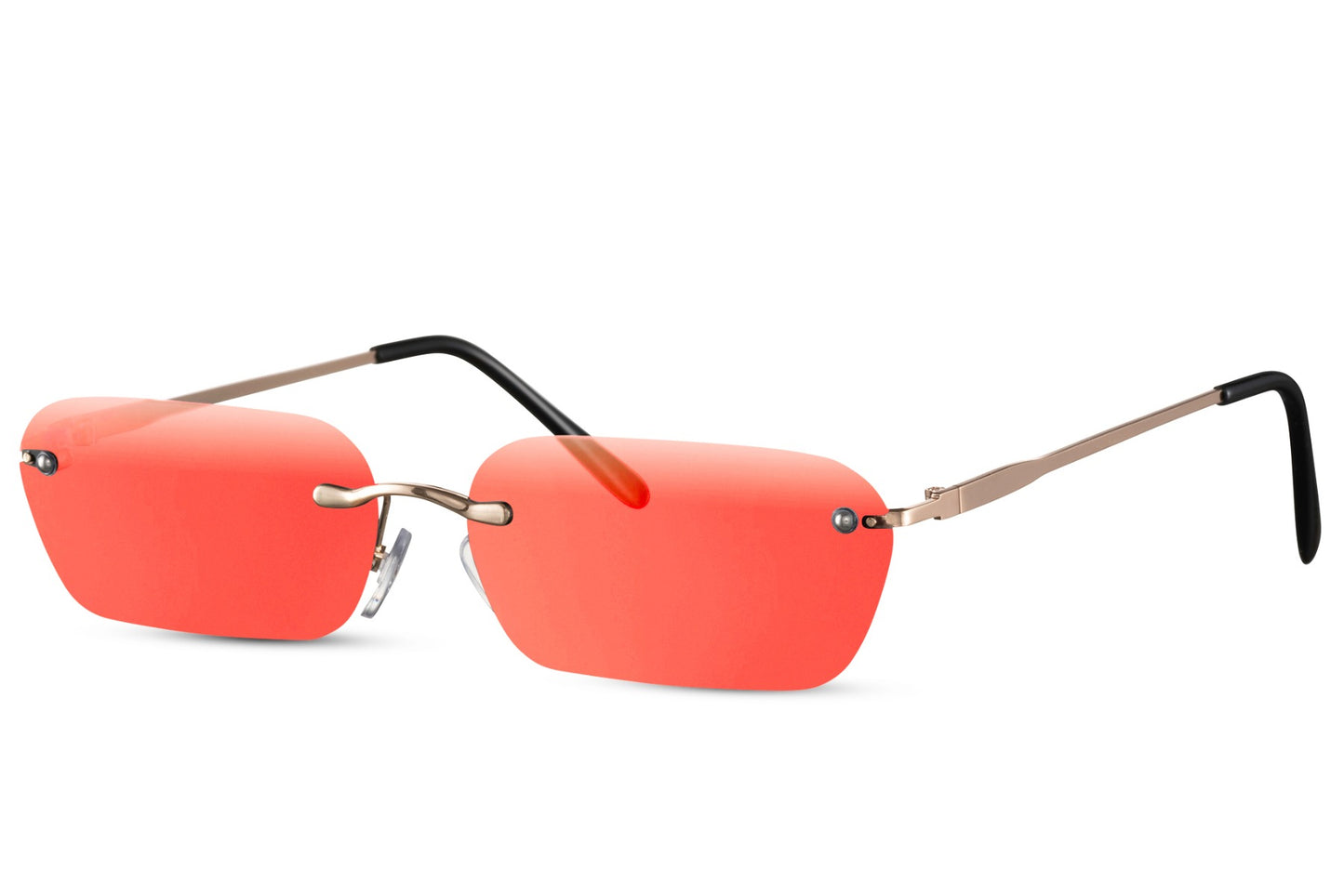 Stylish Red Colour Without Frame Party Sunglasses