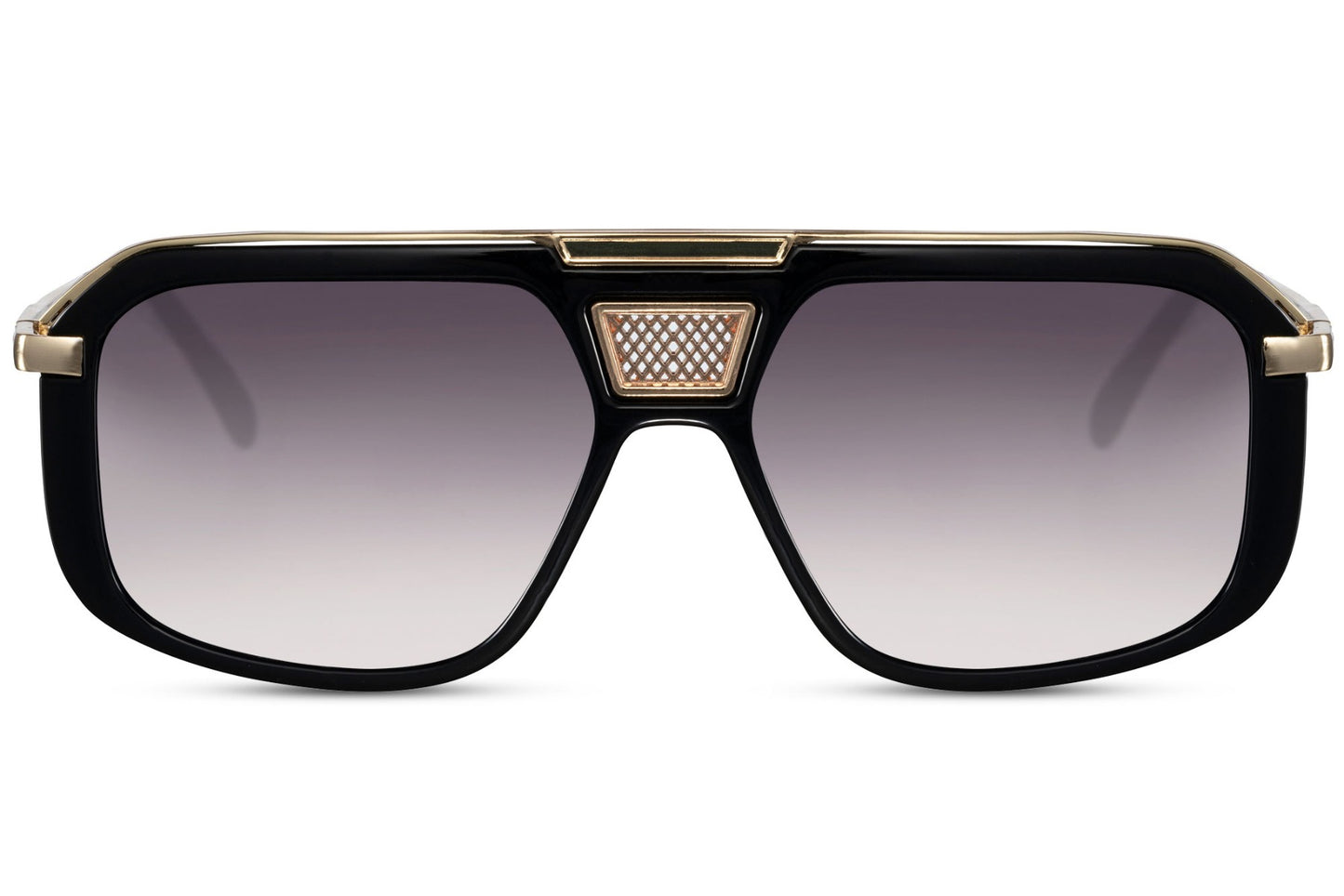 Luxury Design Aviator Sunglasses Black Frame With Purple Glasses