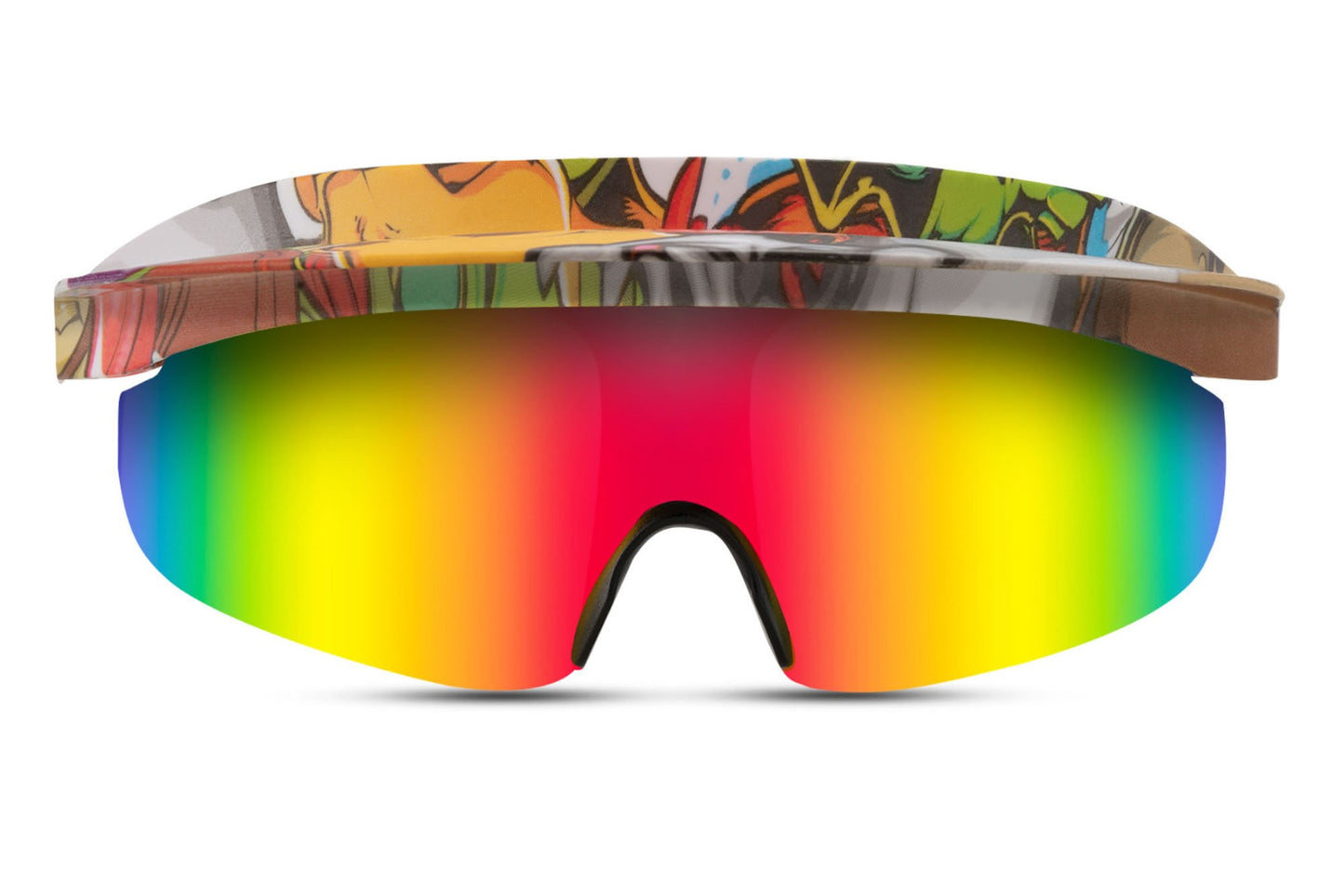 Cap Style Rainbow Colour Sunglasses For Party