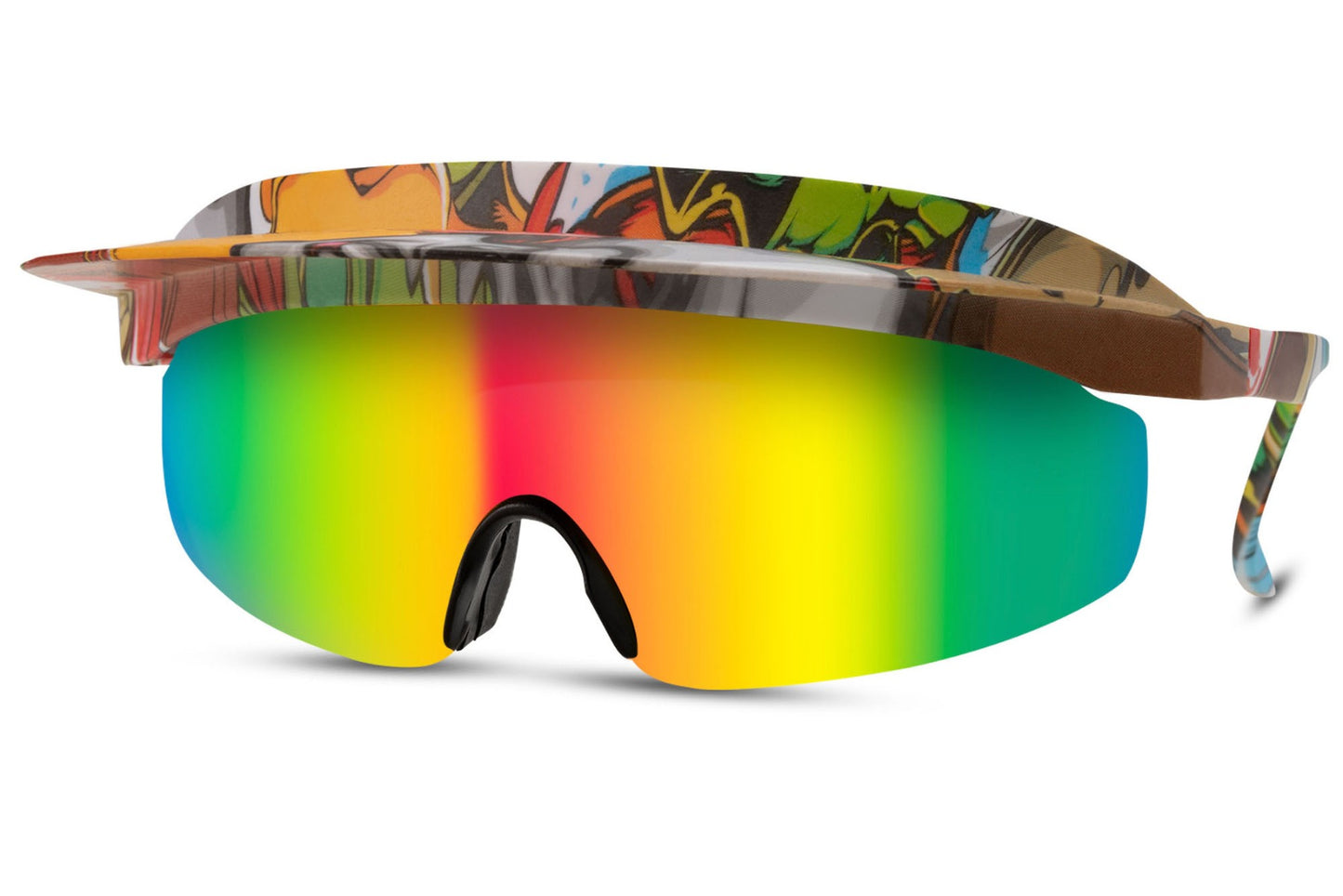 Cap Style Rainbow Colour Sunglasses For Party