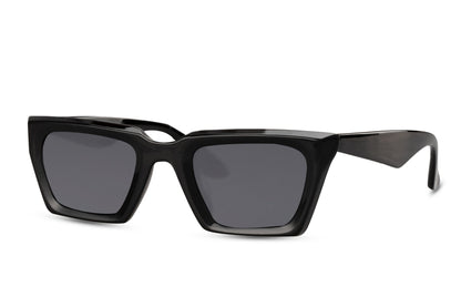 Black Rectangle Cat Eye Sunglasses