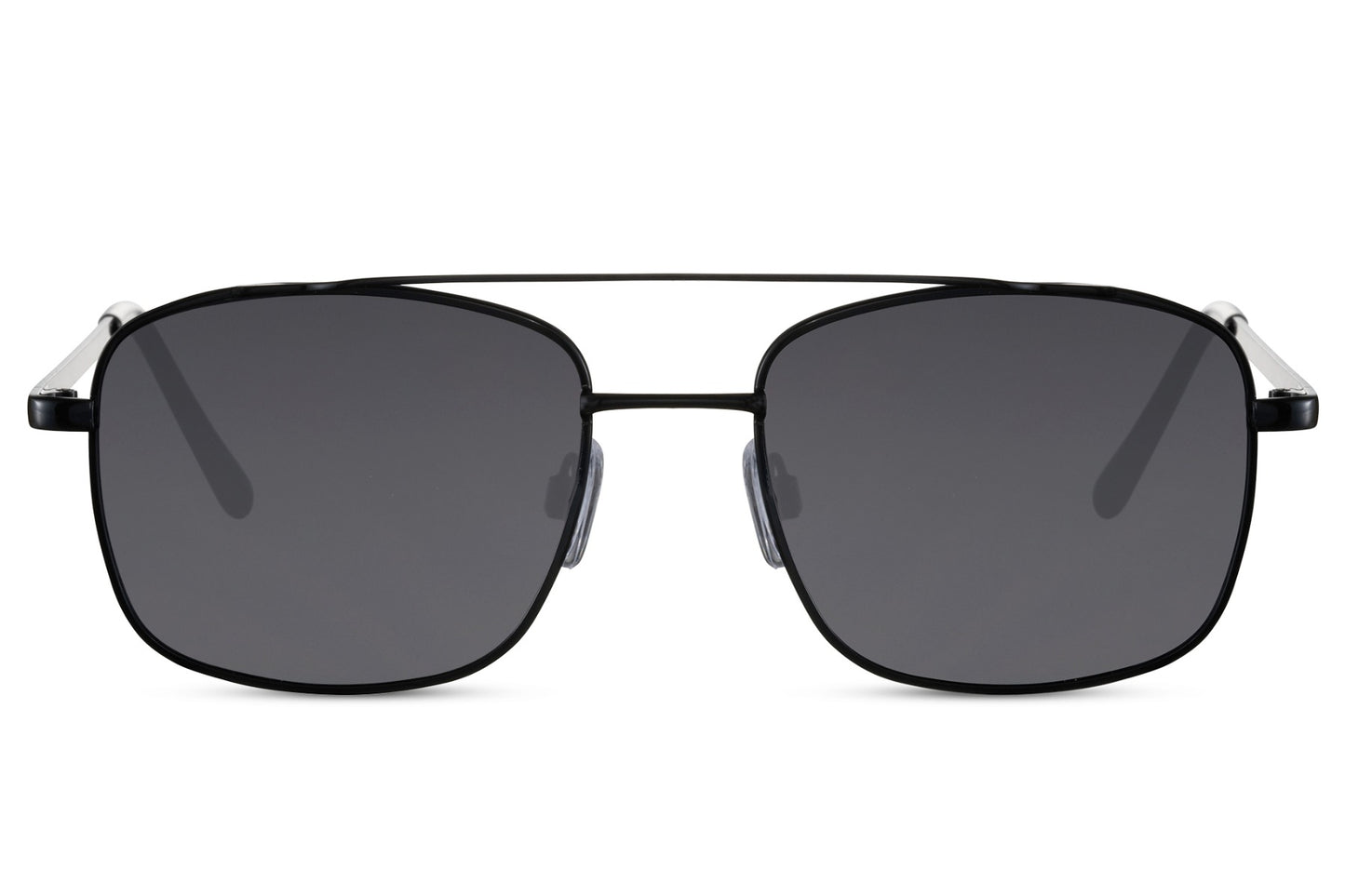 Black Geometric Black Shade Aviator Sunglasses