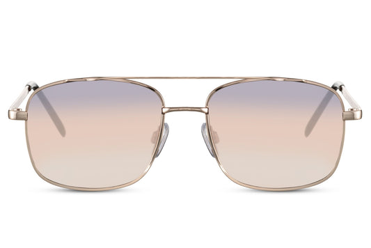 Square Gradient colour Aviator Sunglasses