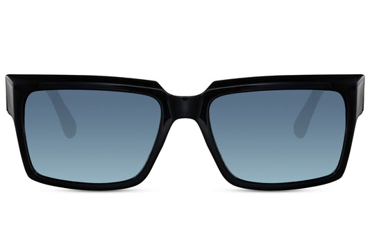 Rectangle Blue Wayfarer Sunglasses