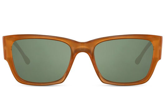 Stylish Wayfarer Sunglasses Orange Frame