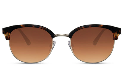 Leopard Print Color Clubmaster Sunglasses