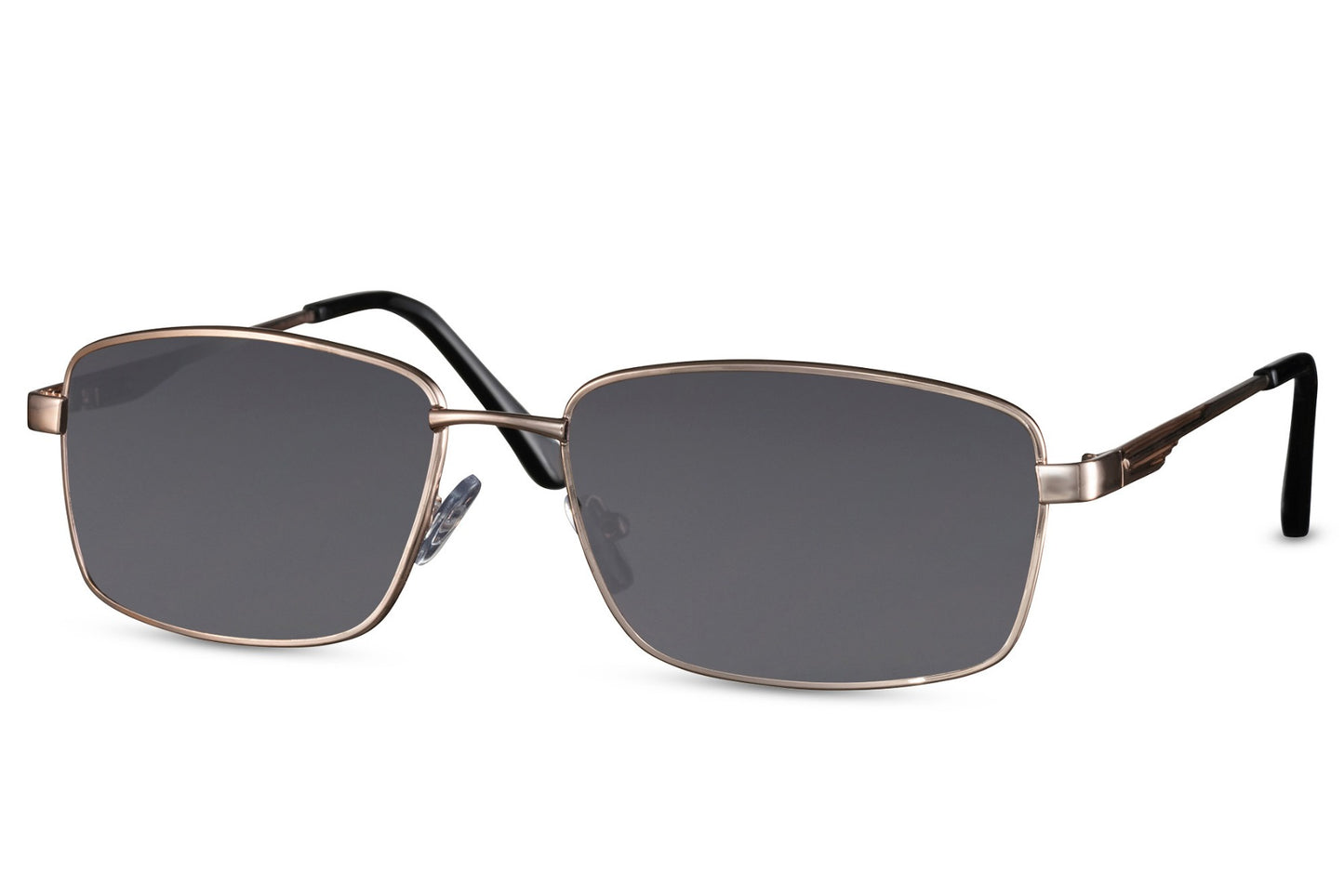 Square Sliver Frame Black Color Aviator Sunglasses