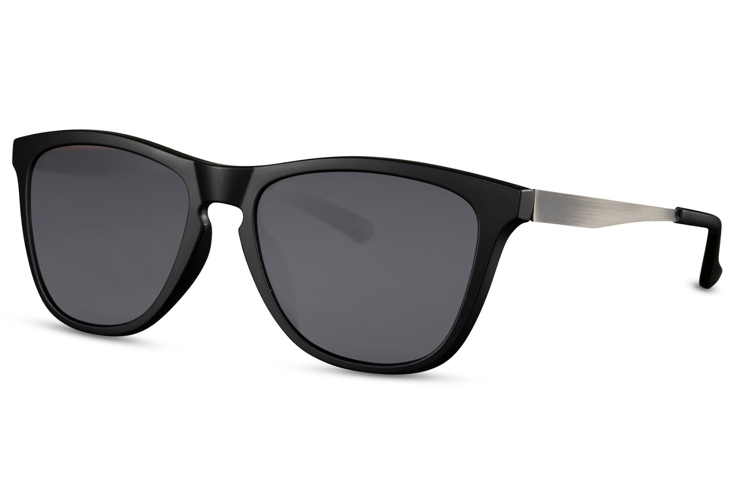 Stylish Black & White Wayfarer Sunglasses