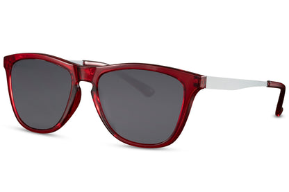 Stylish Red & White Wayfarer Sunglasses