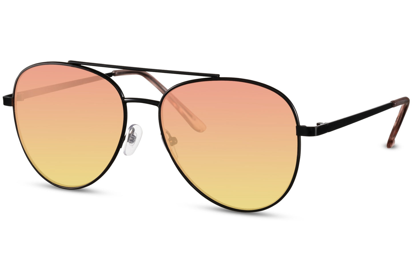 Designer Orange Colour Aviator Sunglasses