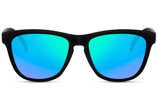 Reflective Blue Color Wayfarer Sunglasses