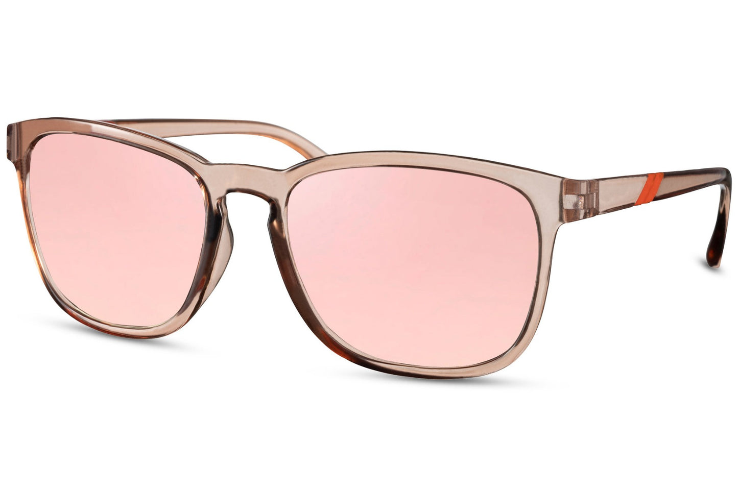 Reflective Transparent Pink Color Wayfarer Sunglasses