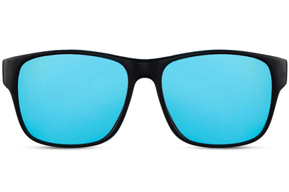 Reflective Blue Color Wayfarer Sunglasses