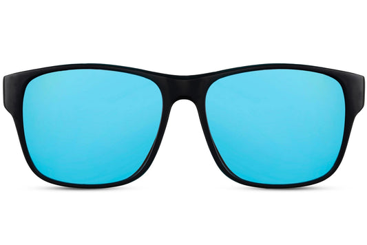 Reflective Blue Color Wayfarer Sunglasses