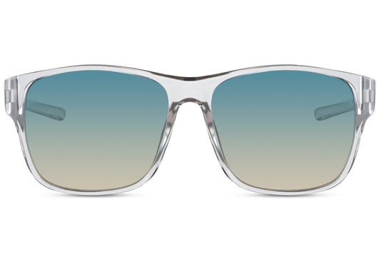 Premium Transparent Frame Blue Color Wayfarer Sunglasses