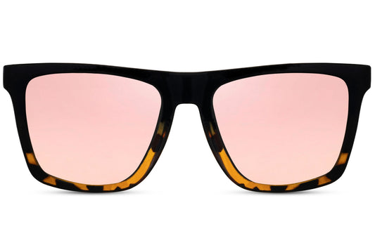 Pink Color Oversized Wayfarer Sunglasses