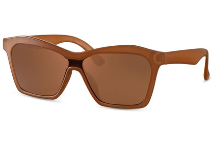 Brown Oversized Cat Eye Sunglasses